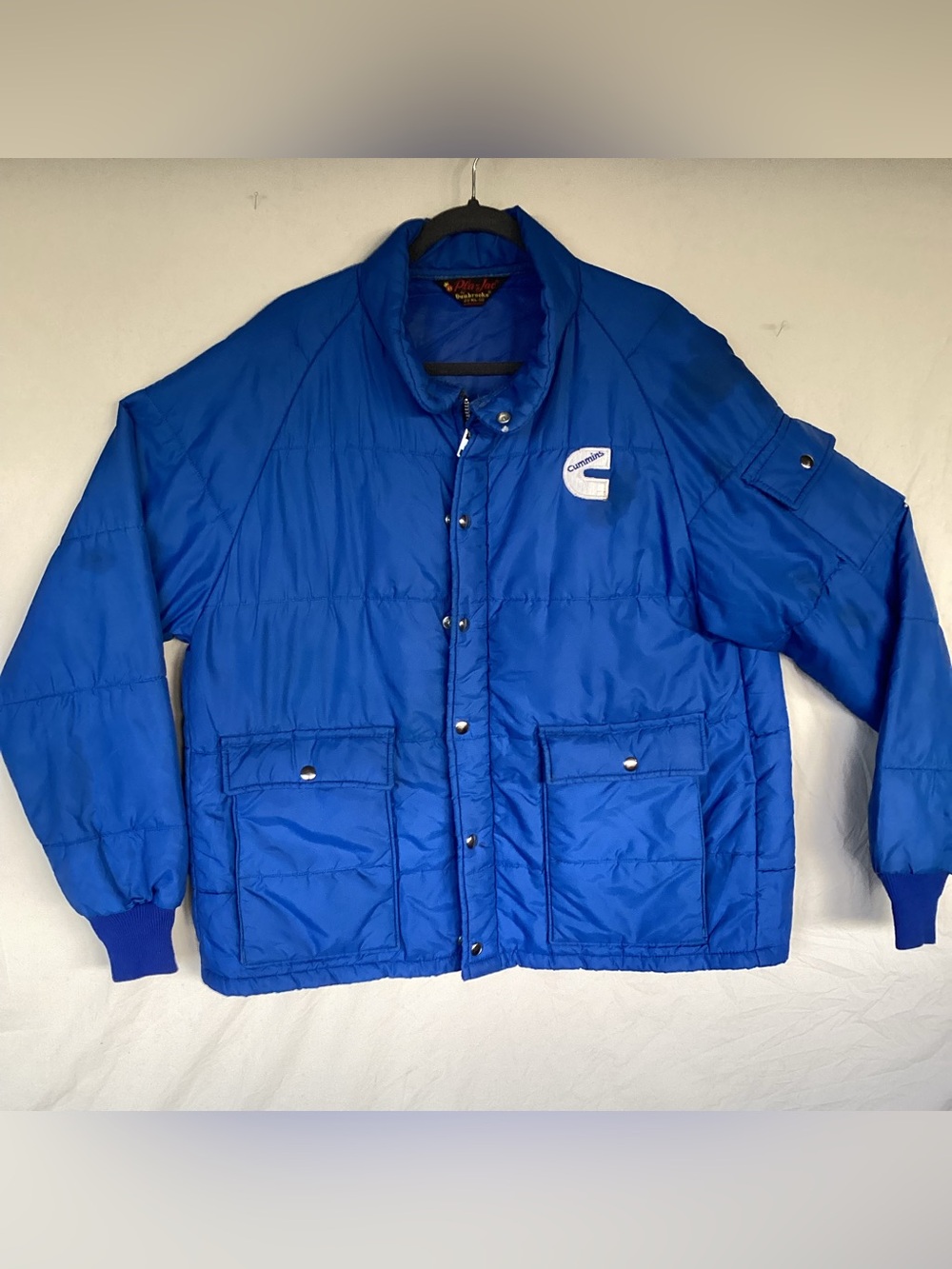 Vintage 1970s Pla-Jac by Dunbrooke Cummins diesel puffer jacket